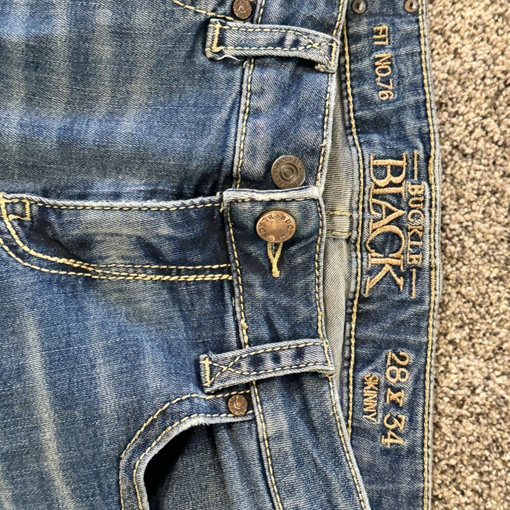 Buckle Black Jeans
